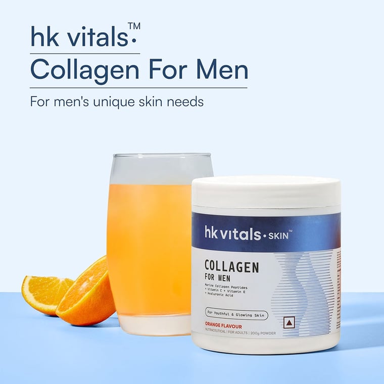 1 - HK Vitals Collagen for Men,  Marine Collagen  200 g  Orange